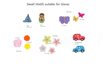 Small motifs suitable for gloves