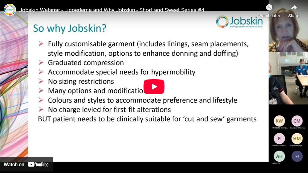 Lipoedema and Why Jobskin - Short and Sweet Series #4